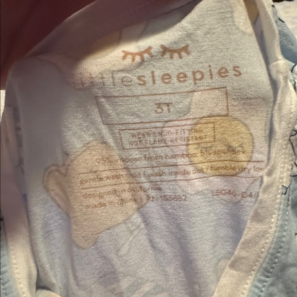 Little Sleepier Blue Breakfast Buddies Pajamas - Picture 2 of 3